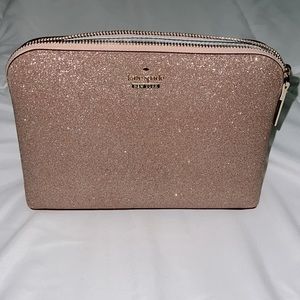Pink Sparkling Kate Spade Cosmetic Bag